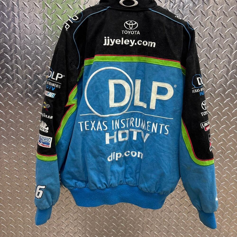 Vintage 1990s NASCAR JJ Yeley heavyweight jacket, size medium, great shape! - Picture 4 of 5